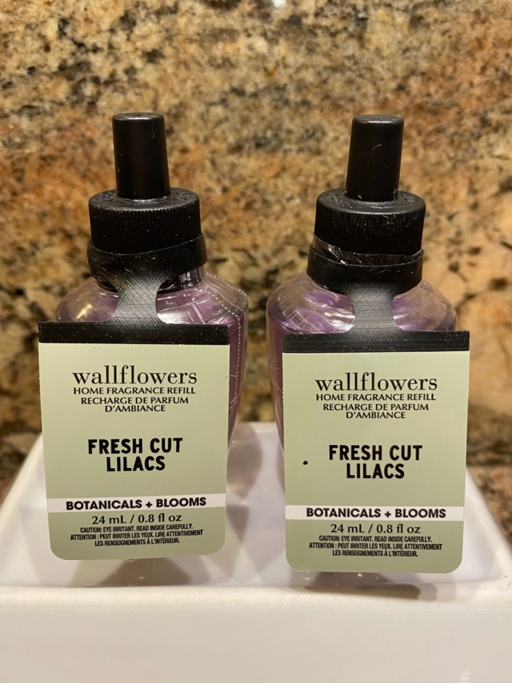 2)-“FRESH CUT LILACS” B&BW Wallflowers Home Fragrance Refills 0.8 oz, NWT-SEALED